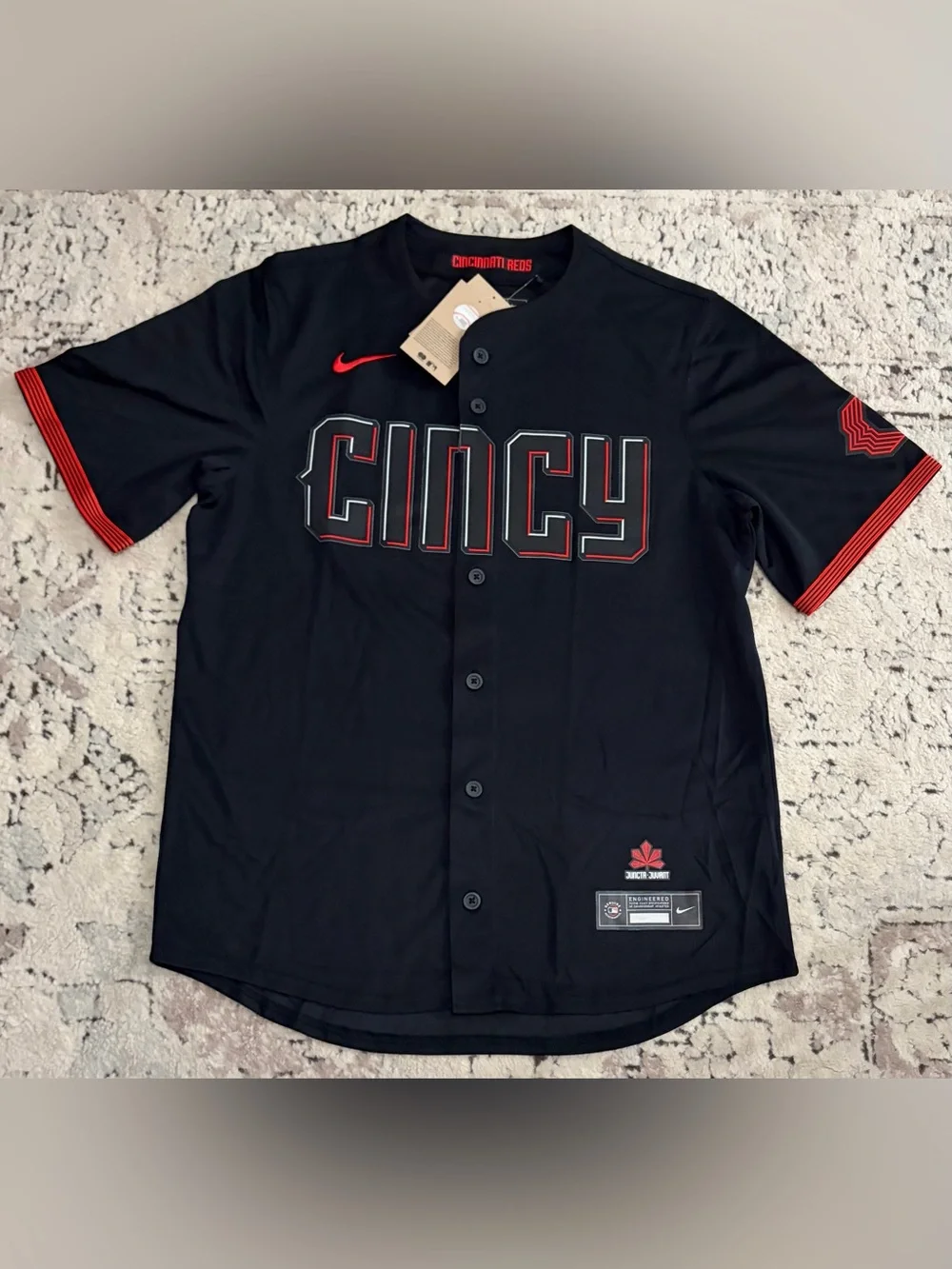 Nike Authentic Cincinnati Reds City Connect Baseball MLB Jersey Men’s Sz: Medium